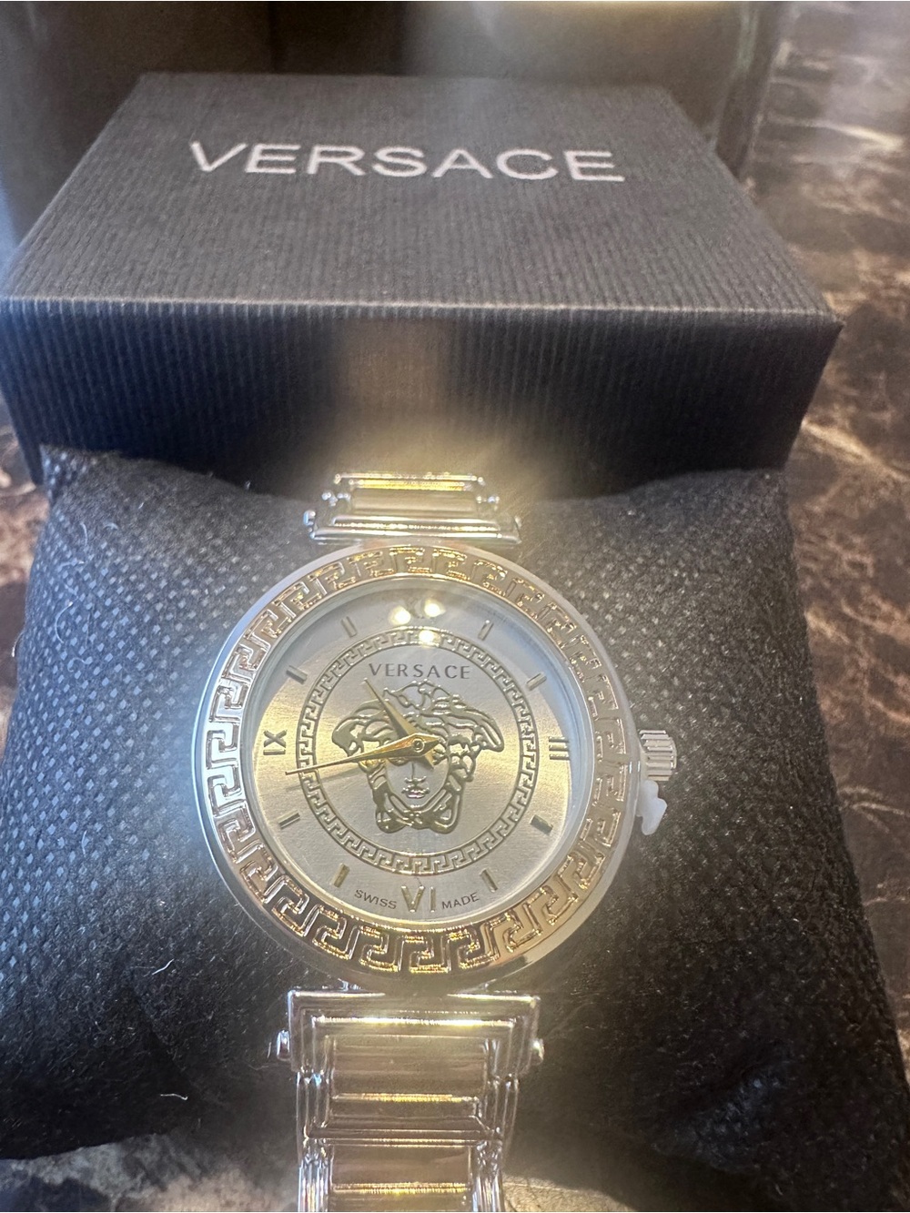 Versace Two-Tone Medusa Bracelet Watch in Gold and Silver - Picture 6 of 11